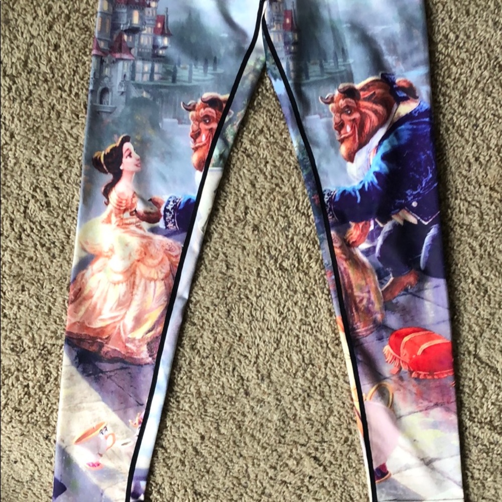 Beauty and the beast leggings